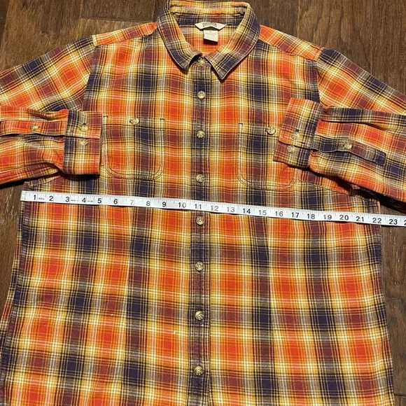 Vintage Duluth Trading Co Plaid Button Up Flannel Shirt - Picture 4 of 7
